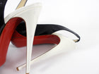 Louboutin Tricolor Patent Lady Peep 150mm Platform Heels - 41