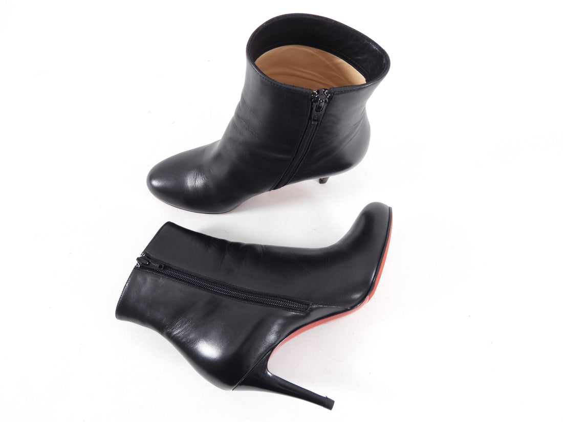 Leather ankle boots Christian Louboutin Black size 35.5 EU in Leather -  25307782
