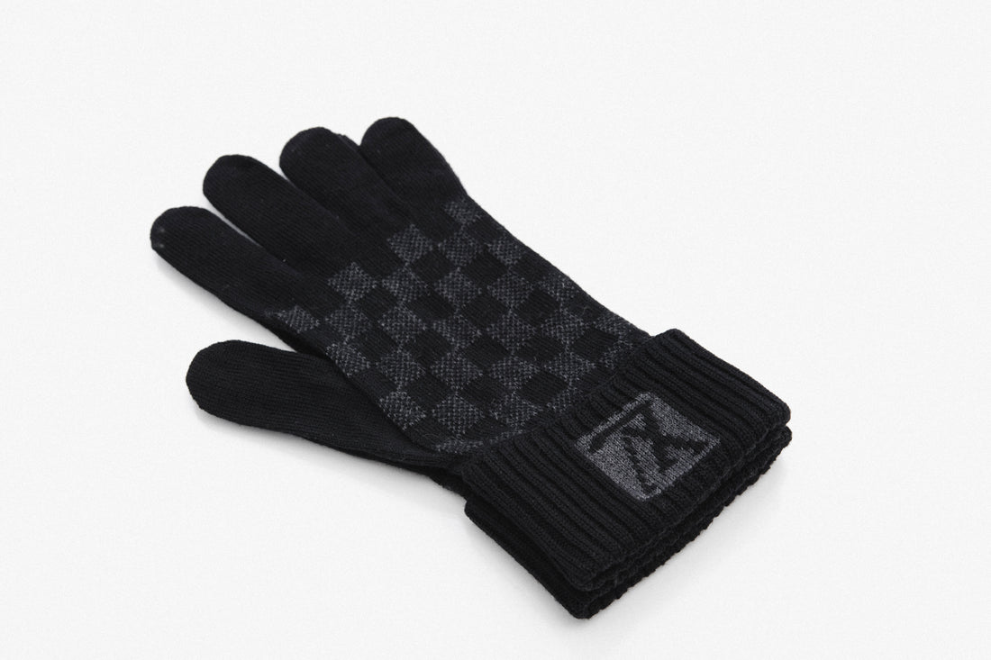 Louis Vuitton Petit Gloves NM Damier Wool Black 75951632