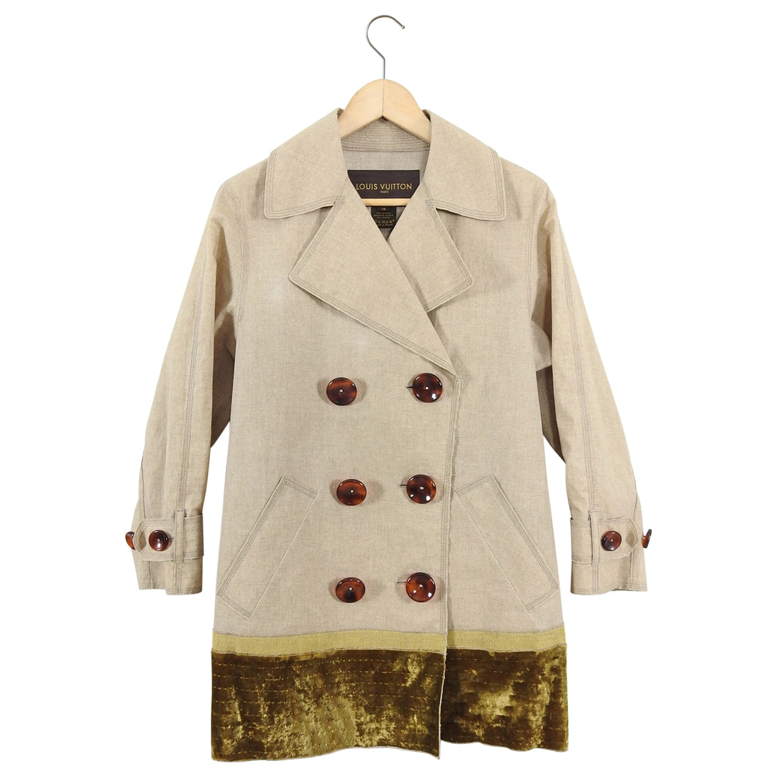 Trench coat Louis Vuitton Other size 38 FR in Cotton - 10617832