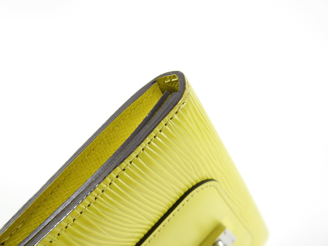 Louis Vuitton Monogram and Pistache Yellow Epi Marie Rose Wallet
