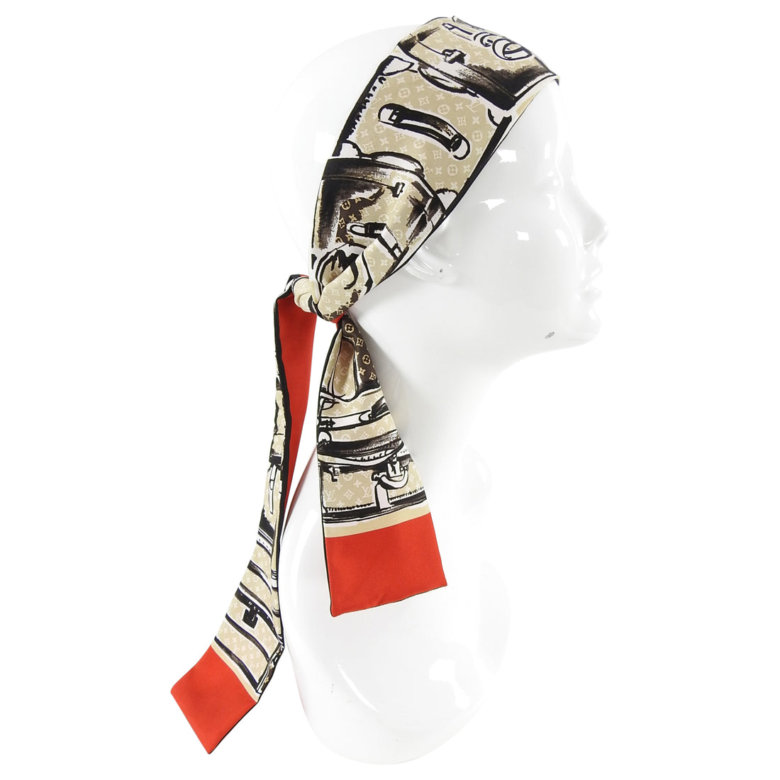 Silk scarf & pocket square Louis Vuitton Red in Silk - 10810835