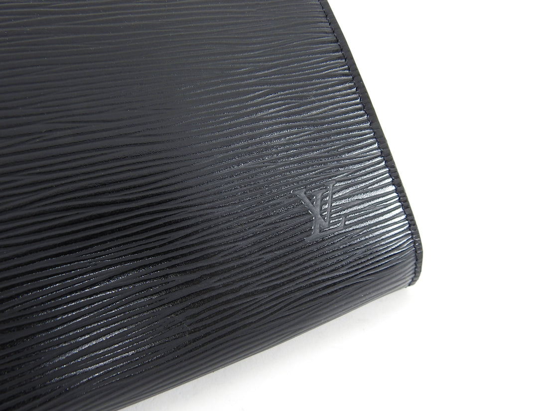Louis Vuitton Black Epi Leather Pochette Accessoires Small Bag