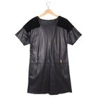 Louis Vuitton Short Sleeve Leather and Suede Mini Dress – FR34 / USA 2 / XS