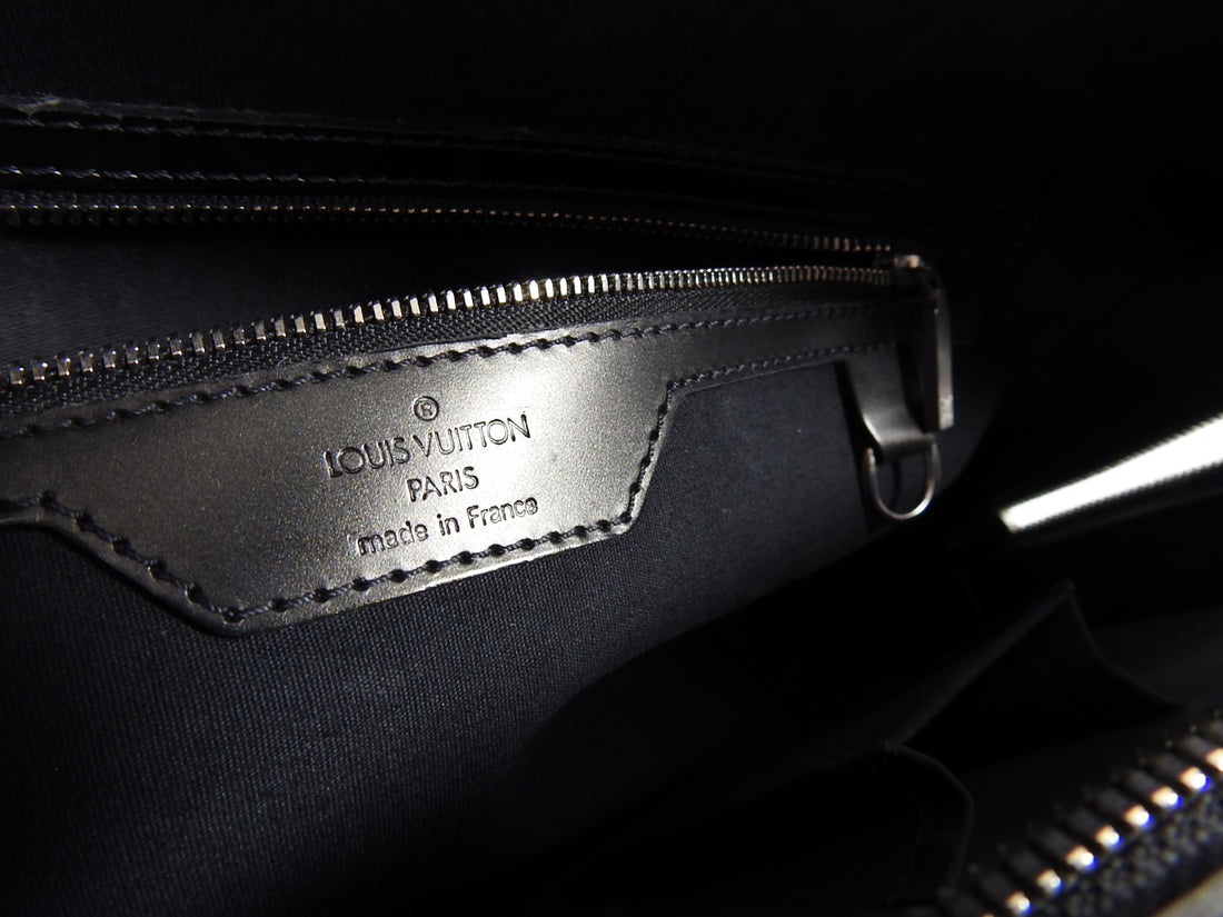 Louis Vuitton Pewter Monogram Mat Maiden Computer Business Tote Bag