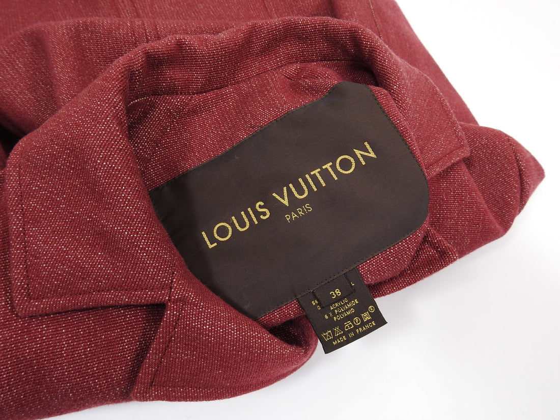 Louis Vuitton - Authenticated Jacket - Polyamide Red for Men, Very Good Condition