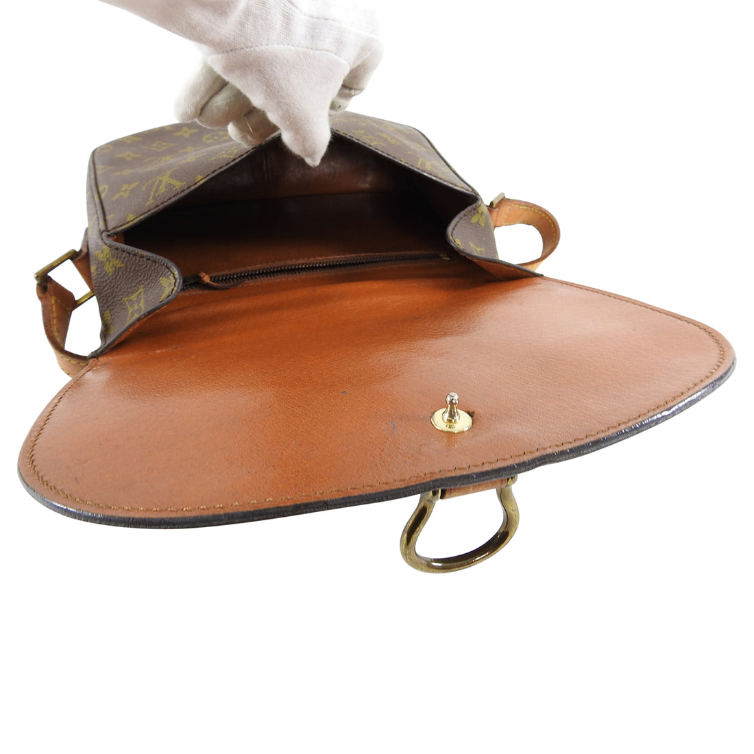 Saint cloud vintage leather crossbody bag Louis Vuitton Brown in Leather -  38262041