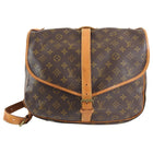 Louis Vuitton Vintage 1992 Monogram Saumur 35 Double Satchel Bag