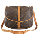 Louis Vuitton Vintage 1992 Monogram Saumur 35 Double Satchel Bag