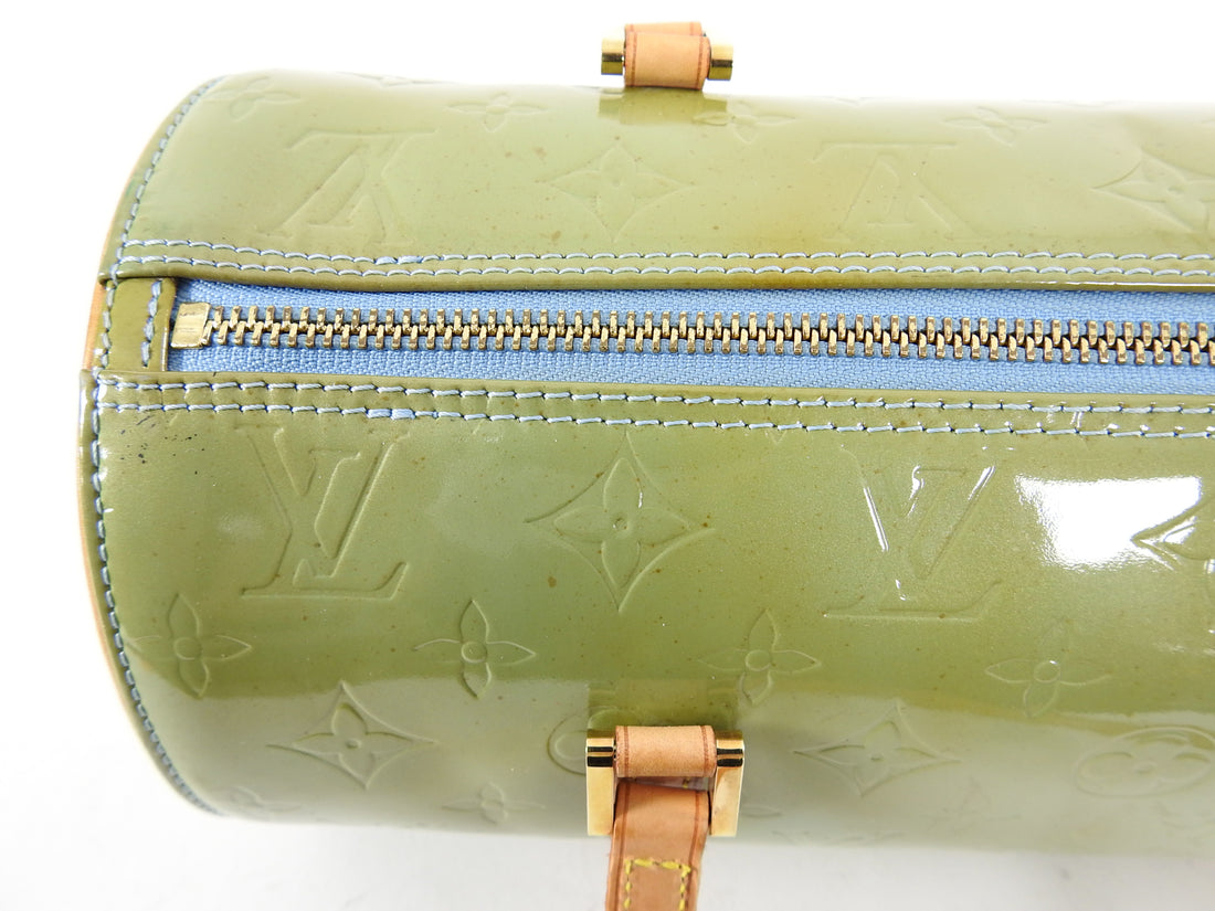 Pre-owned Louis Vuitton Mint Green Monogram Vernis Bedford Bag