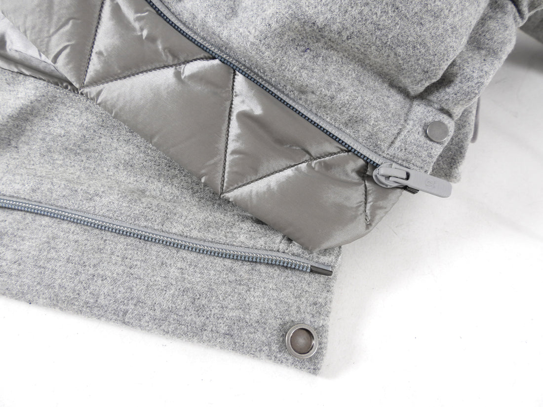 Lululemon Wonderpuff Grey Hooded Down Puffer Coat - S / 6