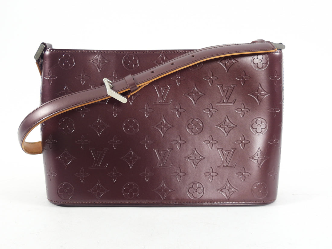 Louis Vuitton Burgundy Monogram Vernis Mat Allston Shoulder bag