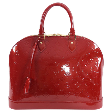 Louis Vuitton Red Vernis Pomme D'amour Alma GM Bag