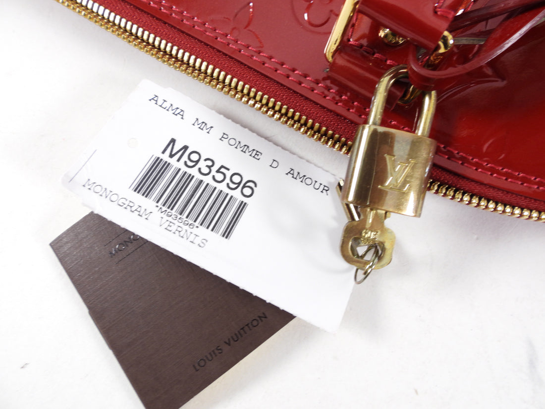 Louis Vuitton Alma Vernis GM Pomme D'AM Monogram Handbag