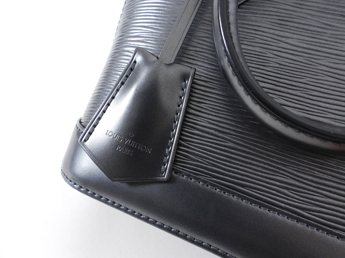 Louis Vuitton Grey Anthracite Epi Alma BB Crossbody Bag