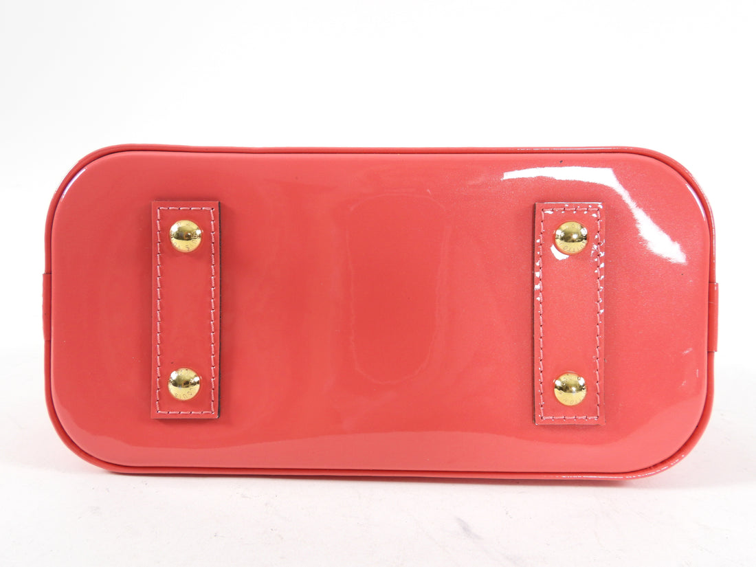 Louis Vuitton Alma BB in Cherry Red Vernis - mini size at 1stDibs