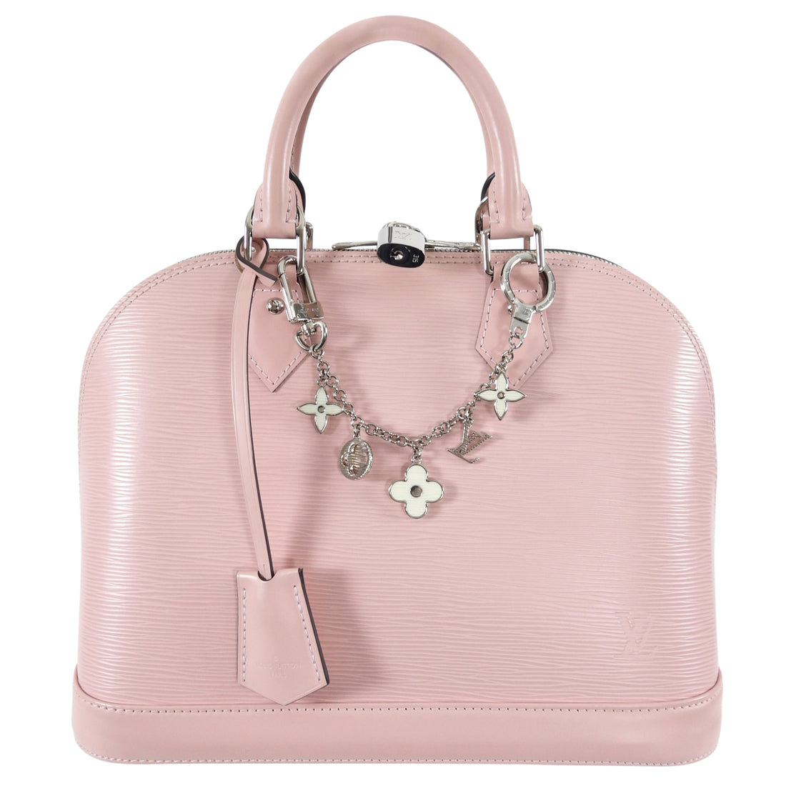 Louis Vuitton Pink Epi Leather Alma PM with Charms – I MISS YOU