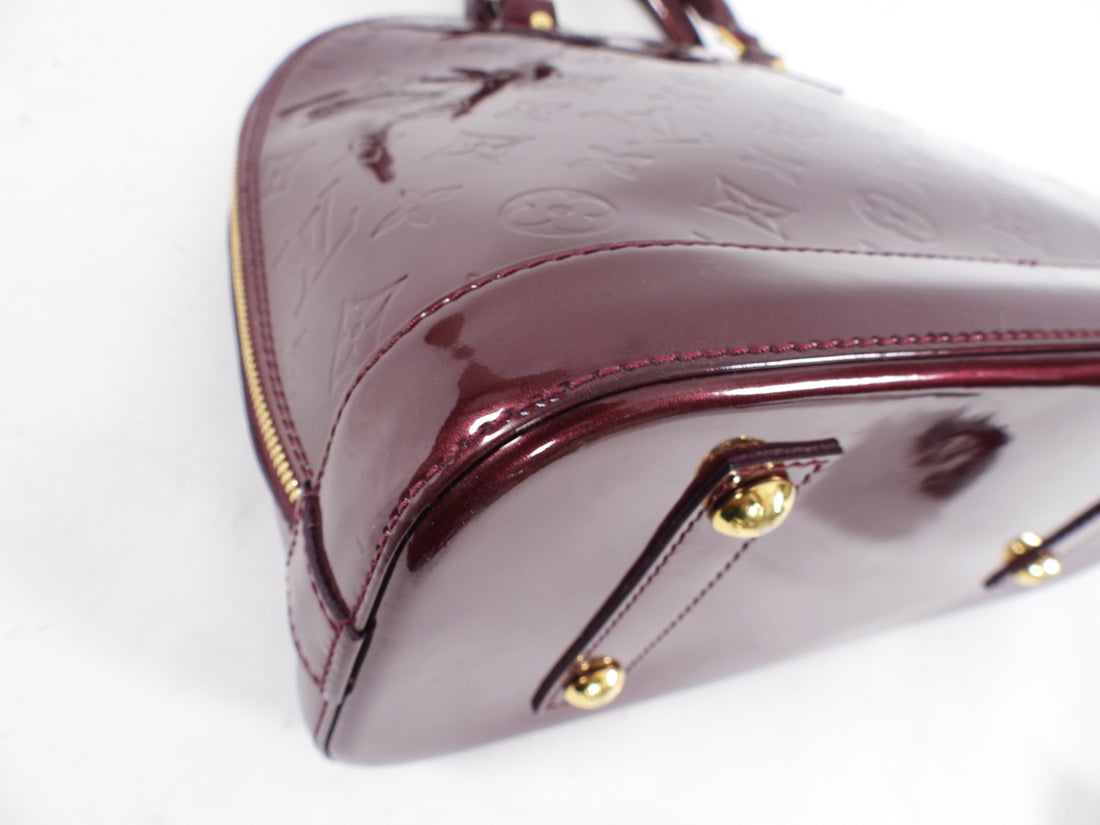 Purple Louis Vuitton Monogram Vernis Alma PM Handbag – Designer