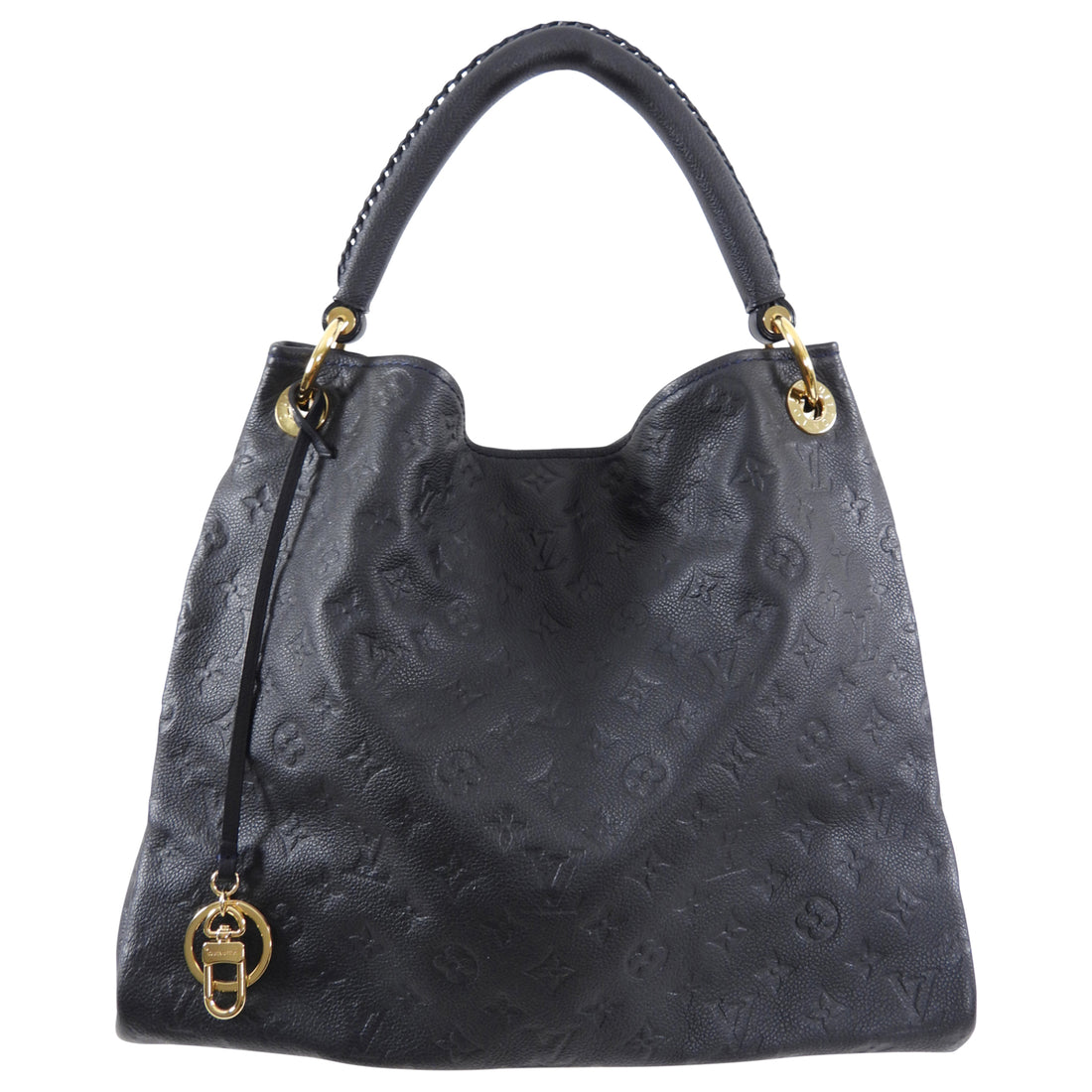 Louis Vuitton - Authenticated Artsy Handbag - Leather Black Plain for Women, Good Condition