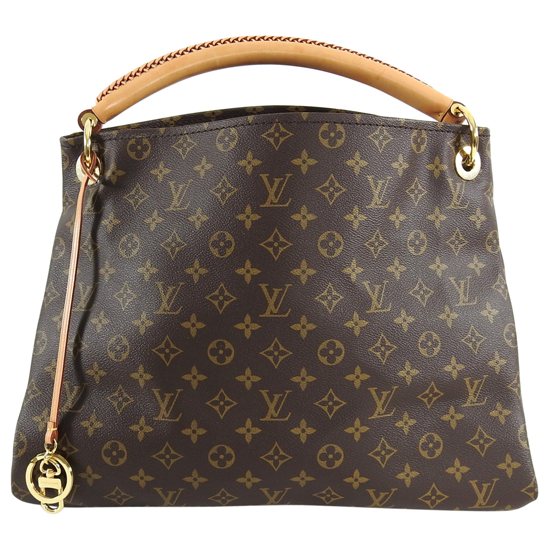 Authentic Louis Vuitton Artsy MM Monogram Canvas Leather Tote Shoulder Bag  CA314 