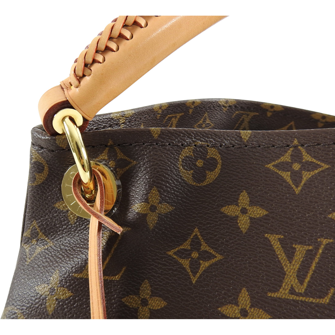Auth Louis Vuitton Monogram ARTSY MM Shoulder Tote Bag 8K120050