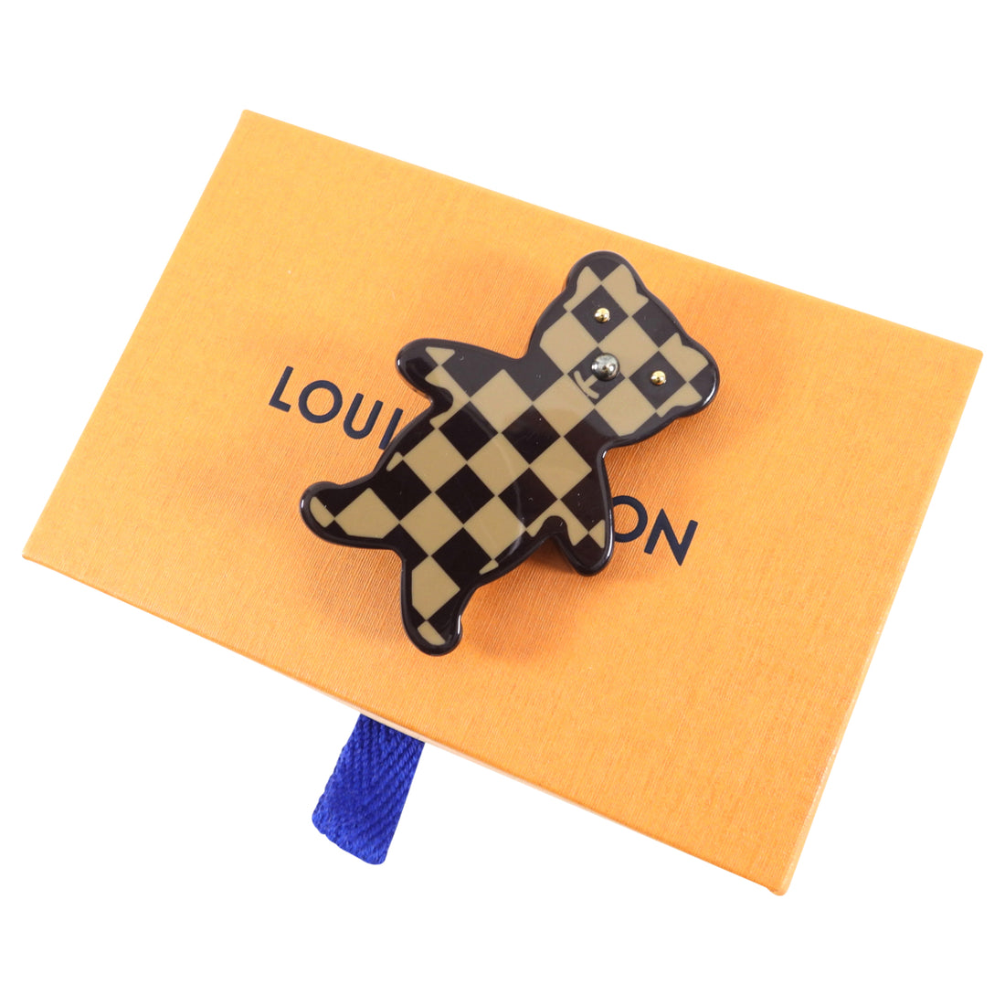 LOUIS VUITTON Vintage Logo Brooch Pin 