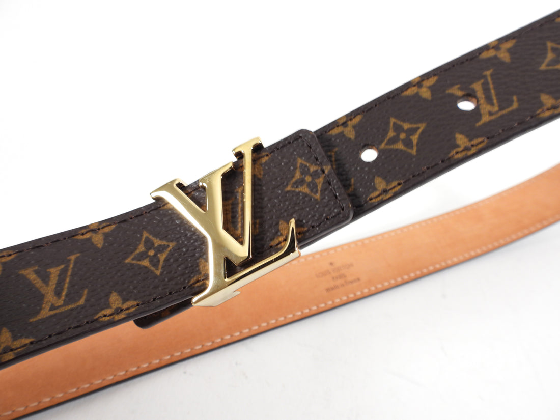 Louis Vuitton brown belt size 30-32 -Does not come - Depop