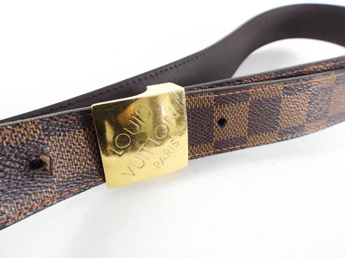 Louis Vuitton Damier Ebene Brown Check Belt - 29-33"