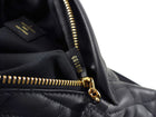 Louis Vuitton Black Leather Quilted LV Logo New Wave Bum Bag 