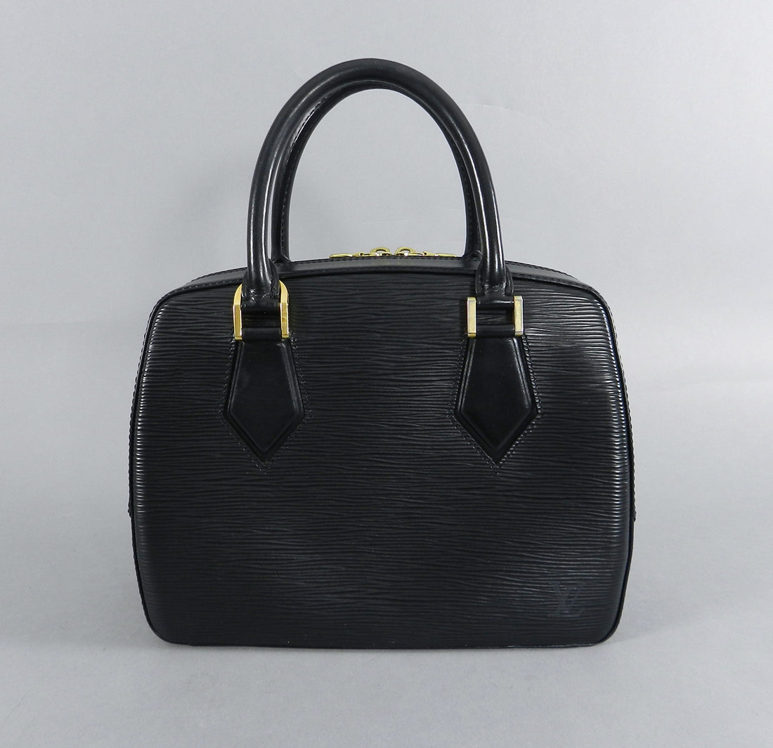 Louis Vuitton Black Epi Leather Small Pont Neuf Bag