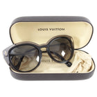Louis Vuitton Black Cat Eye Sunglasses Z0672E