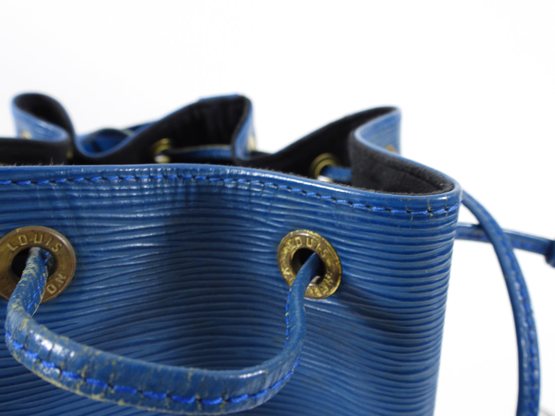 M57691 Louis Vuitton Epi Grained NéoNoé BB Bucket Bag-Bleuet Blue