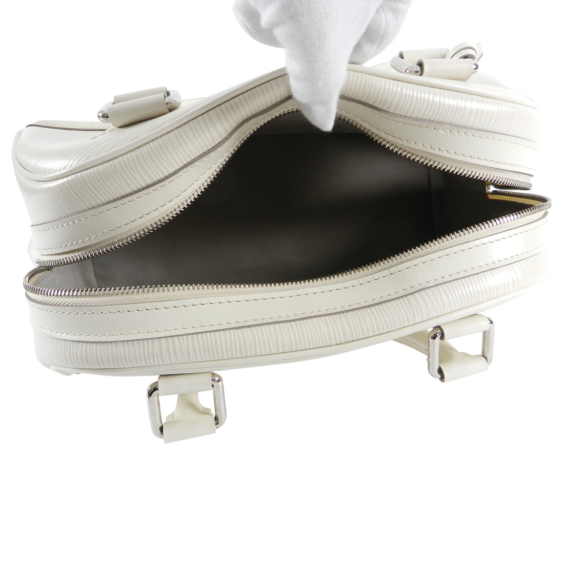 Louis Vuitton Ivory Epi Bowling Montaigne PM Bag