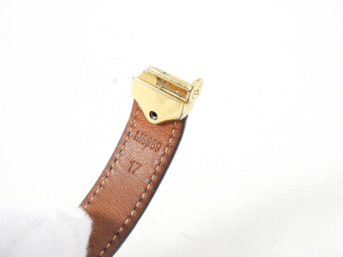 Louis Vuitton Brown Spirit Nano Monogram Bracelet 15 cm Louis Vuitton