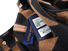 Louis Vuitton Brown and Black Geometric Logo Hooded Coat - FR40 / USA 8