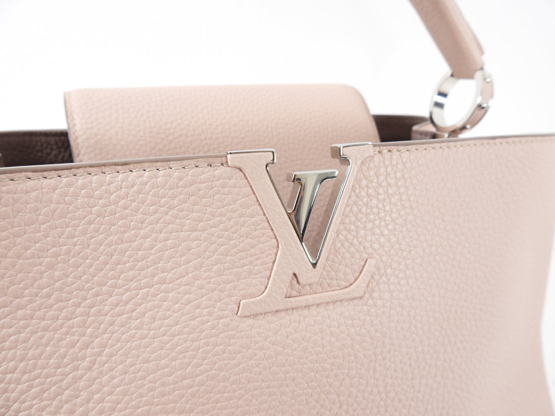 Louis Vuitton Pink Capucines Taurillon MM Top Handle Bag For Sale at  1stDibs  louis vuitton wicker bag, louis vuitton pink handle bag, louis  vuitton capucines wicker bag