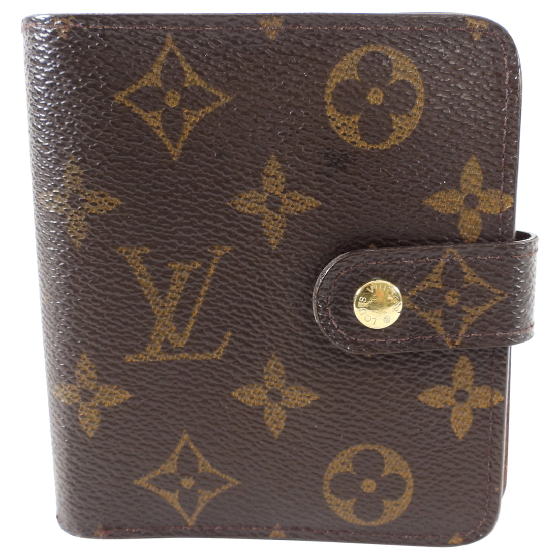 Louis Vuitton Monogram Bifold Compact Snap Wallet