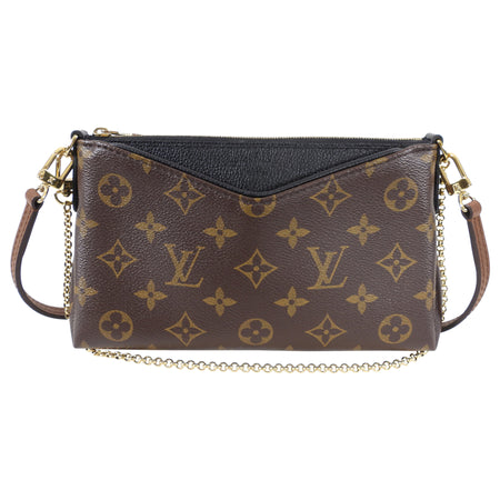 Louis Vuitton Monogram Canvas Pallas Clutch Convertible Crossbody Bag