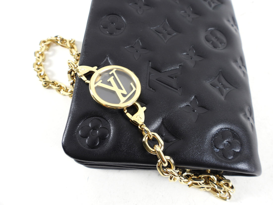 Louis+Vuitton+Pochette+Coussin+Shoulder+Bag+Gold+Leather for sale online