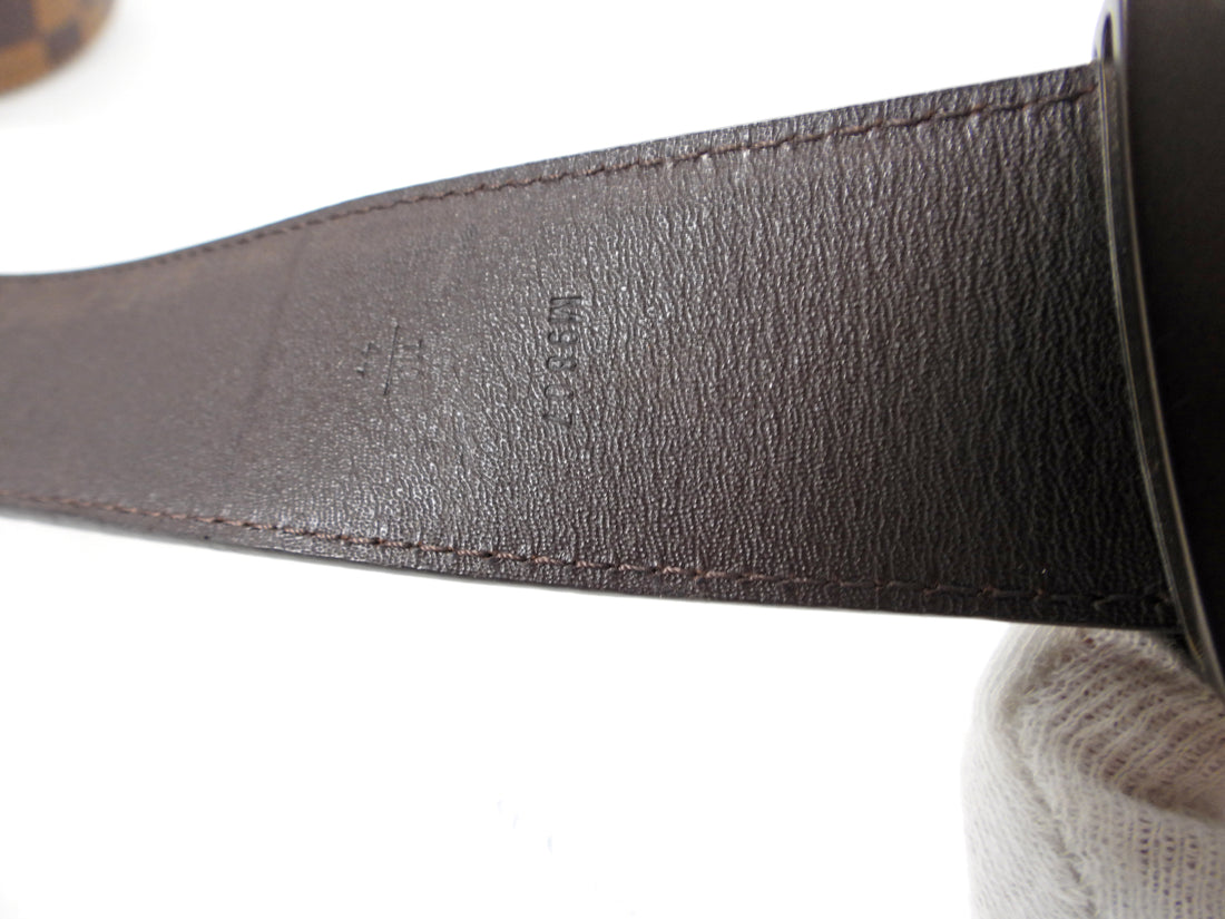 Louis Vuitton Damier Ebene Initiales Belt - 110/44 - XL