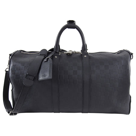 Louis Vuitton Damier Infini Black Keepall Bandouliere 45 