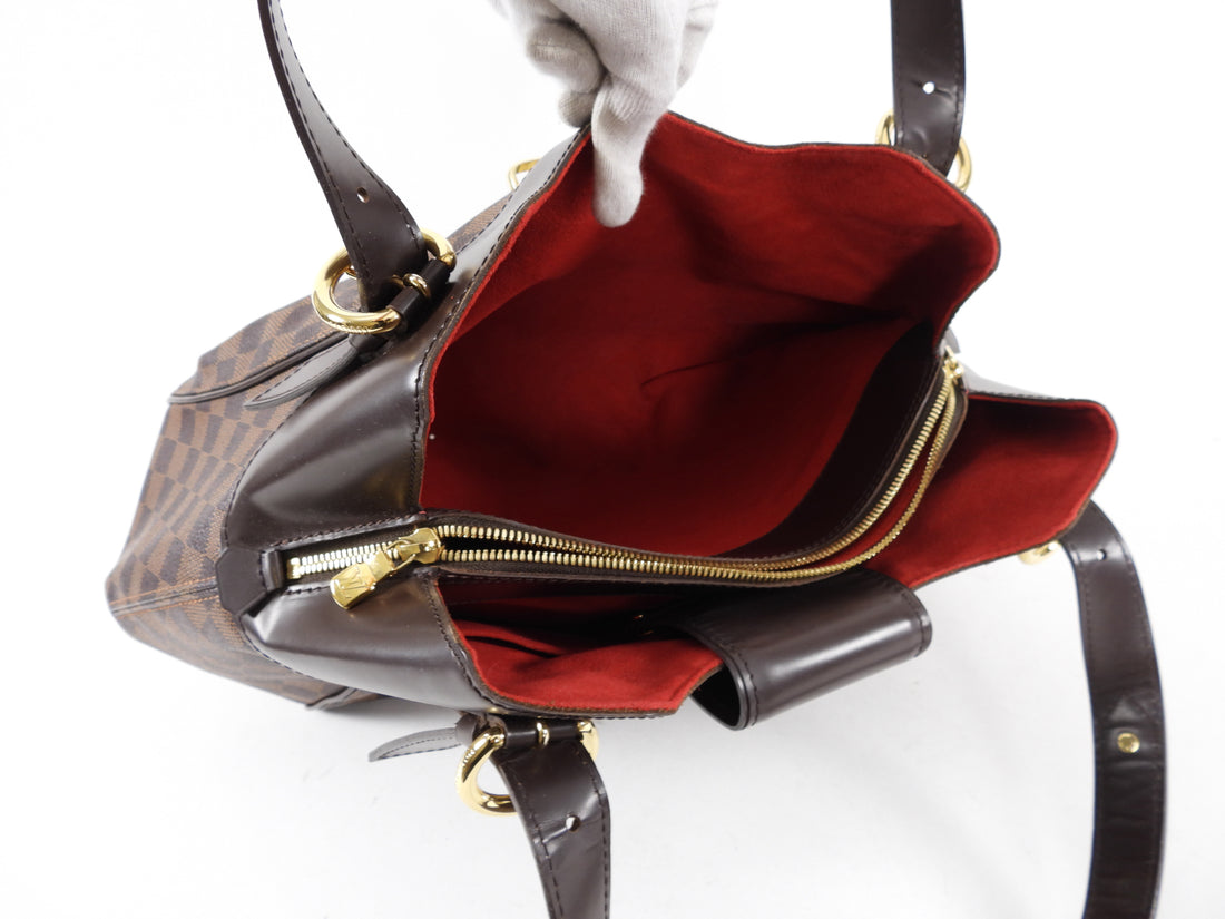 Louis Vuitton 'Sistina MM' Damier Ebène Canvas Shoulder Bag