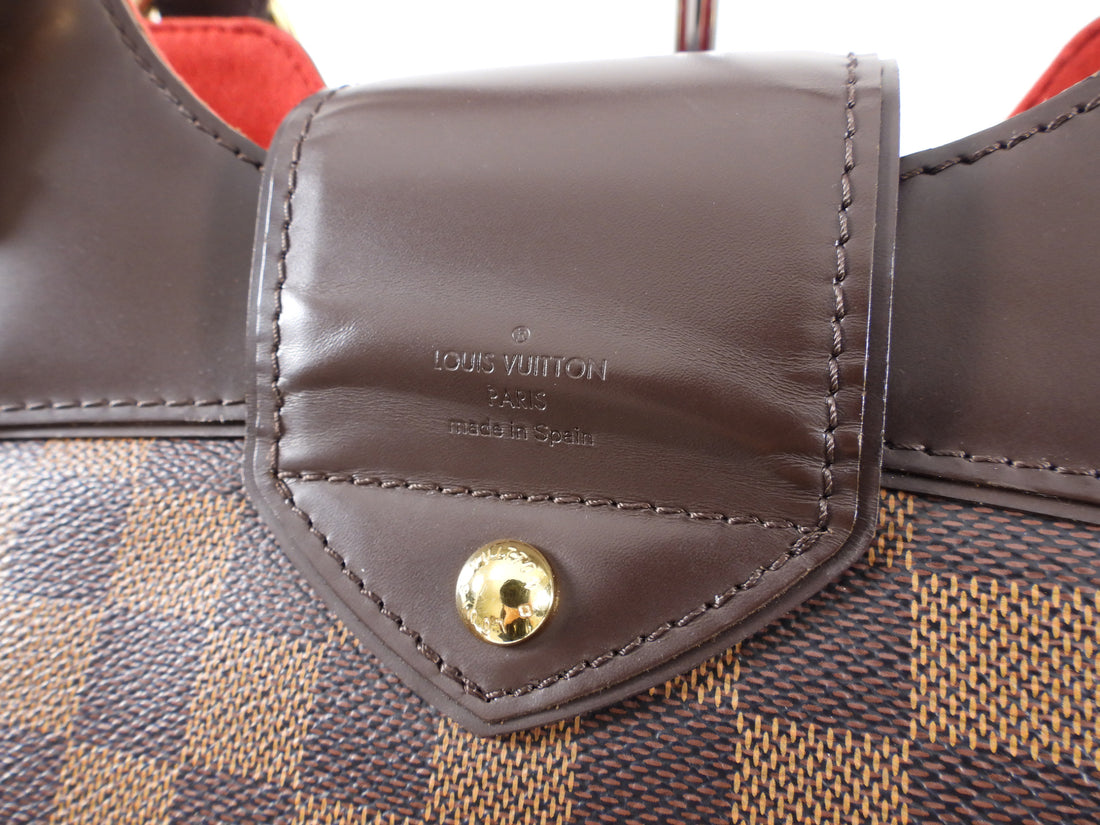 Louis Vuitton 'Sistina MM' Damier Ebène Canvas Shoulder Bag