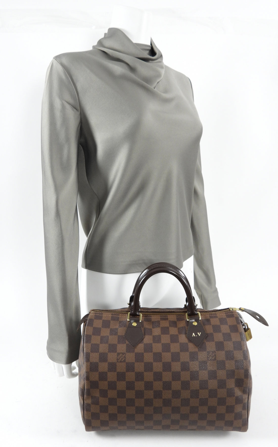 Louis Vuitton // 2006 Brown Damier Ebene Speedy 30 Handbag – VSP Consignment