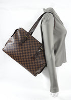 Louis Vuitton 2001 Pre-owned Damier Ebène Chelsea Shoulder Bag