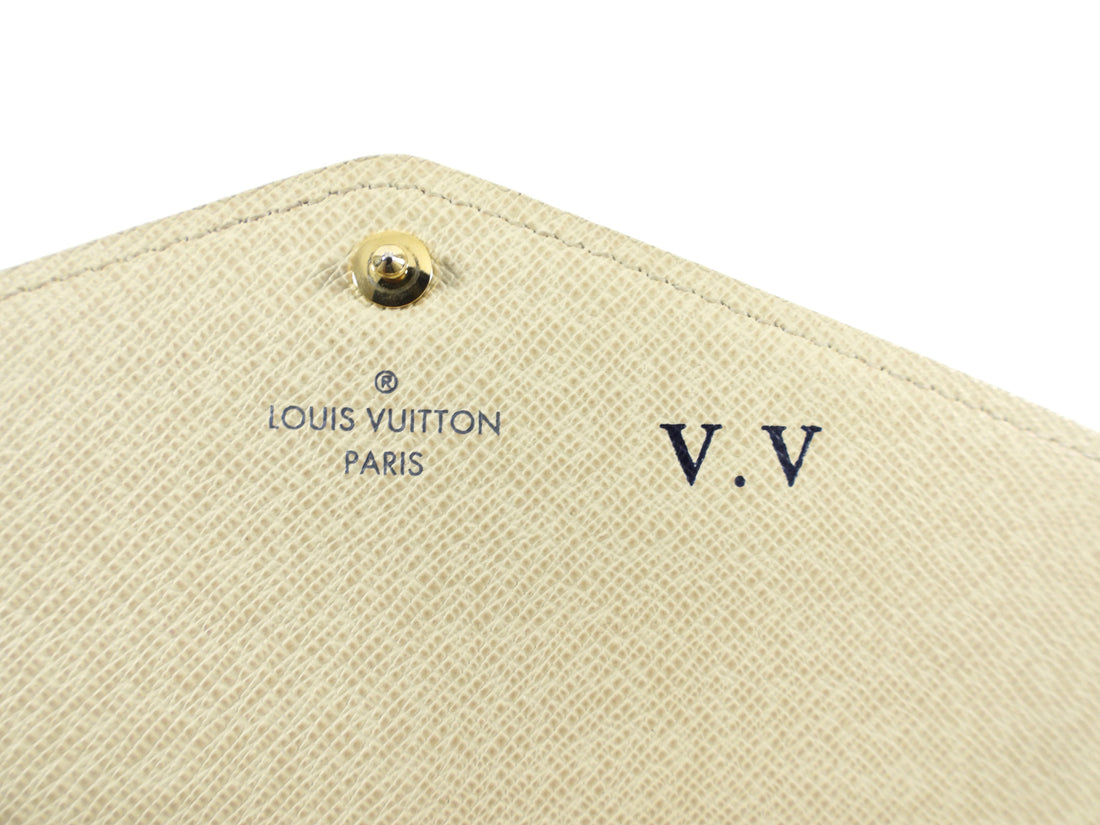 Louis Vuitton Sarah Wallet Damier Azur – The Luxe Pursuit