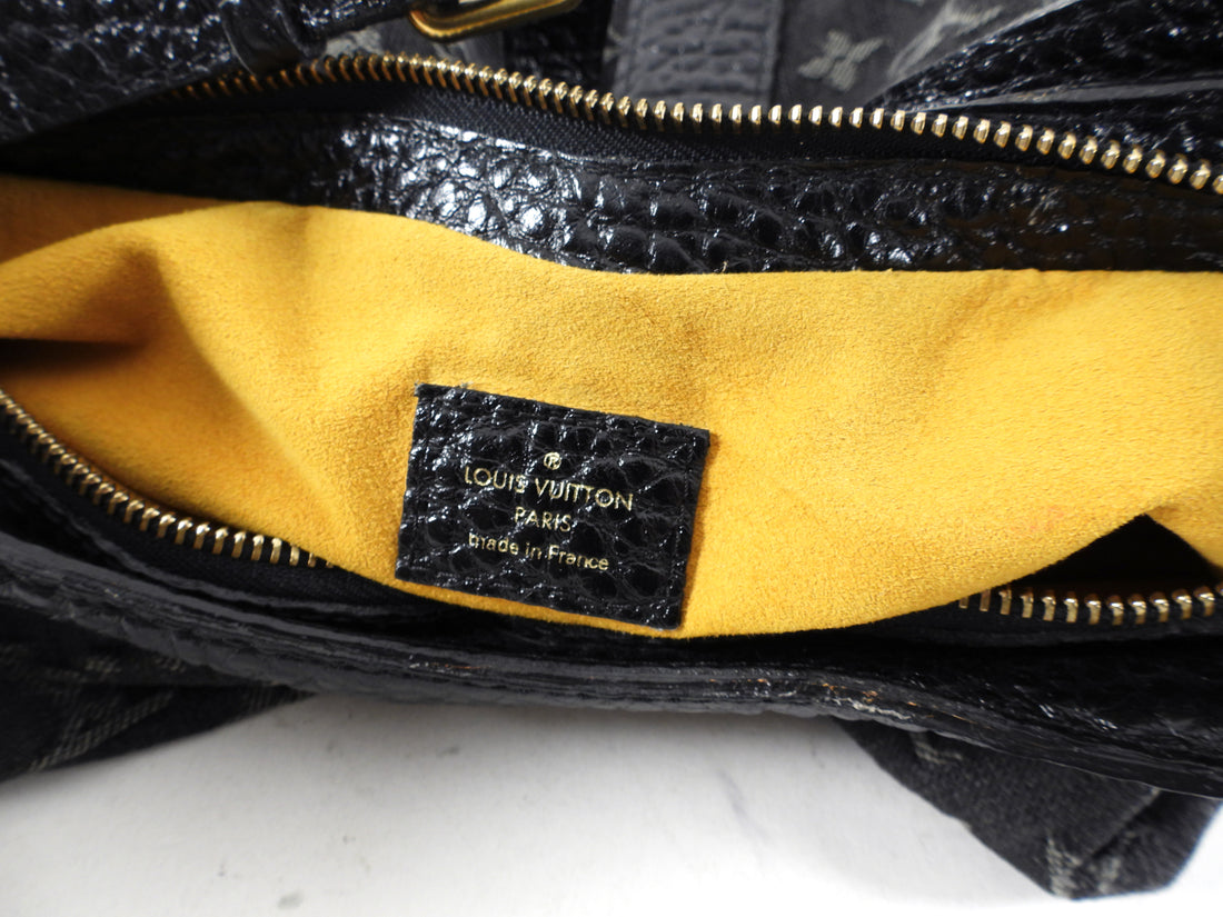 LOUIS VUITTON Monogram Denim Slightly Shoulder Bag Black M95835 LV Auth  bs1017 ref.580960 - Joli Closet