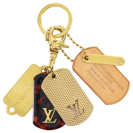 Louis Vuitton x Takashi Murakami Limited Edition Dog Tag Bag Charm