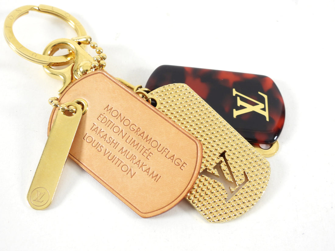 Louis Vuitton Dog Charm Keychain