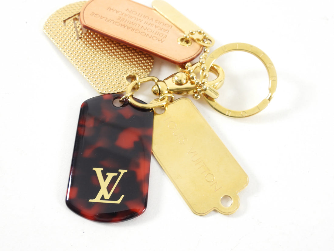 LV Monogram x Dog Keychain